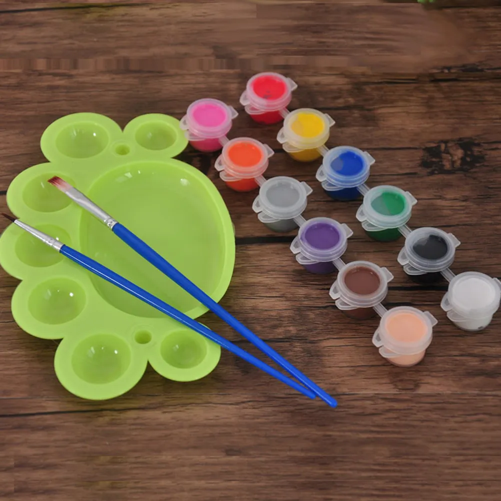 Paintable Unicorn Piggy Bank 20Cm Plastic DIY Craft Set with 12 Colors Painting Tools Stimulates Creativity Fine Motor Skills