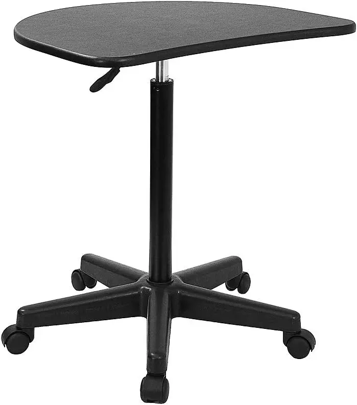 Eve Sit to Stand Mobile Laptop Desk/Speaker's Lectern with Wheels,