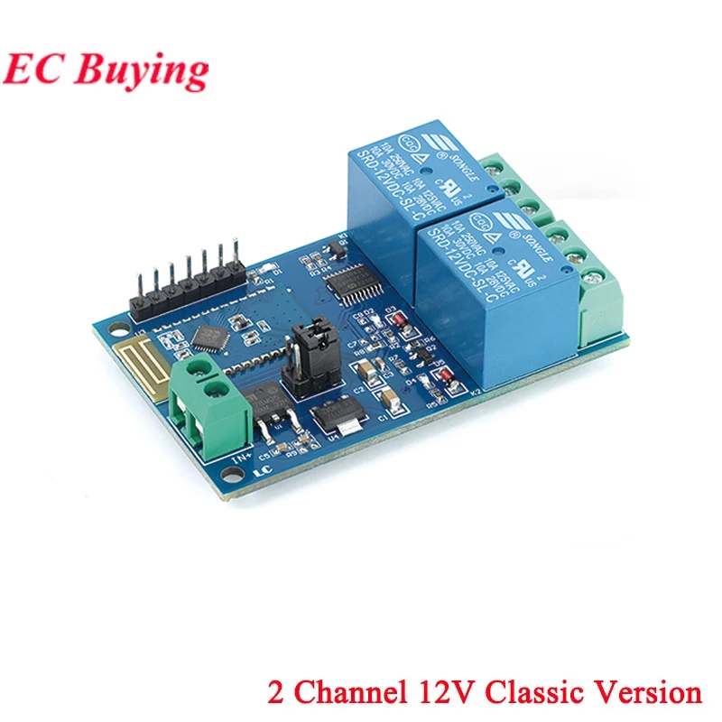 5V/12V ESP8266 Bluetooth-compatible Relay Module 1 2 4 Way Channel IoT Things Smart Home Mobile Phone APP Remote Control Switch