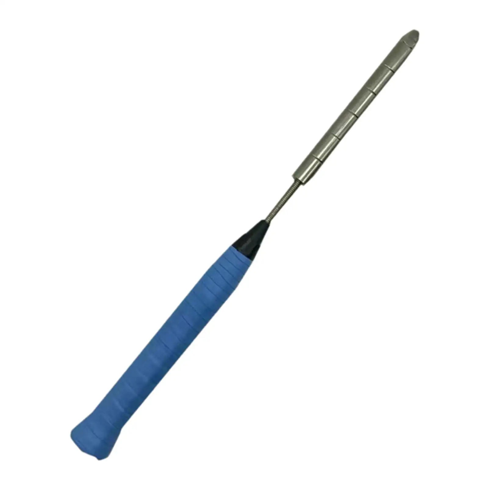 Badminton Trainer Adjustable Racket Swing Practice Weight Training Steel Rod for Wrist and Finger Power