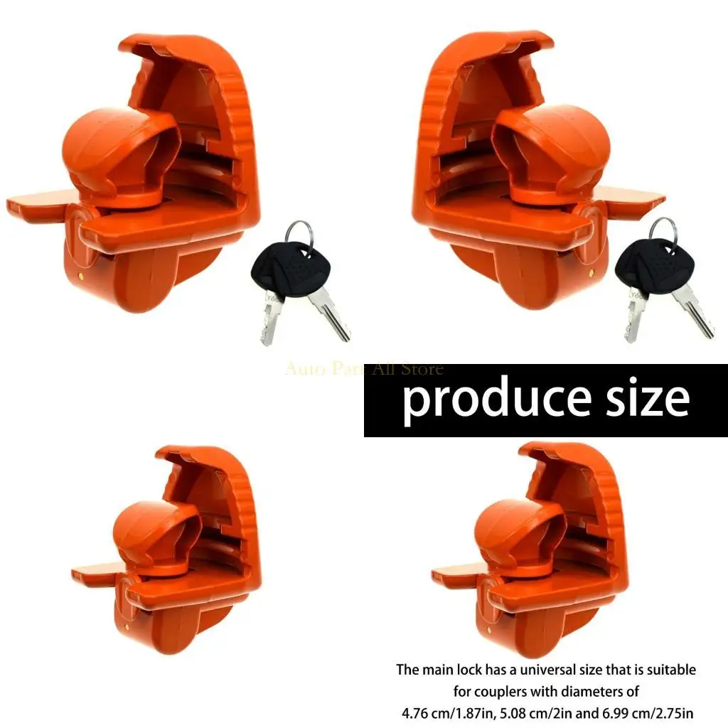 

J0MA Flexible Vehicle Security Lock For Caravans Truck Trailer Coupler Anti Corrosion