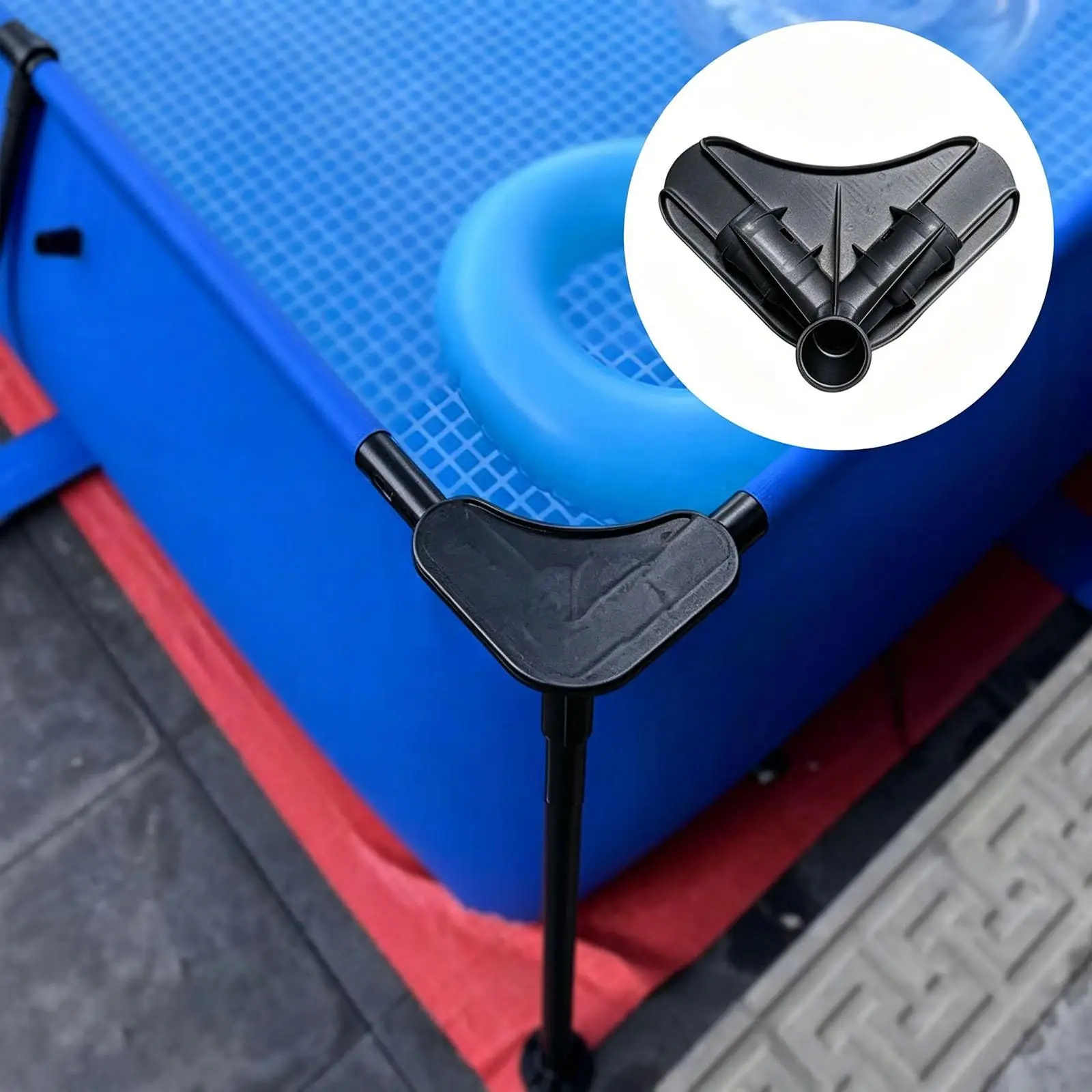 Pool Frame Corner Connector Bracket Blue Multifunction Accessories Replace