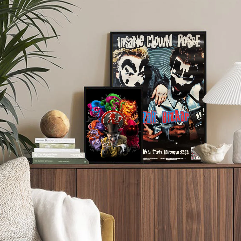 مجنون مهرج بوسي الفرقة أنيمي ورق أبيض ملصق مقاوم للماء ورقة ملصق مقهى بار الجمالية الفن طلاء جدران