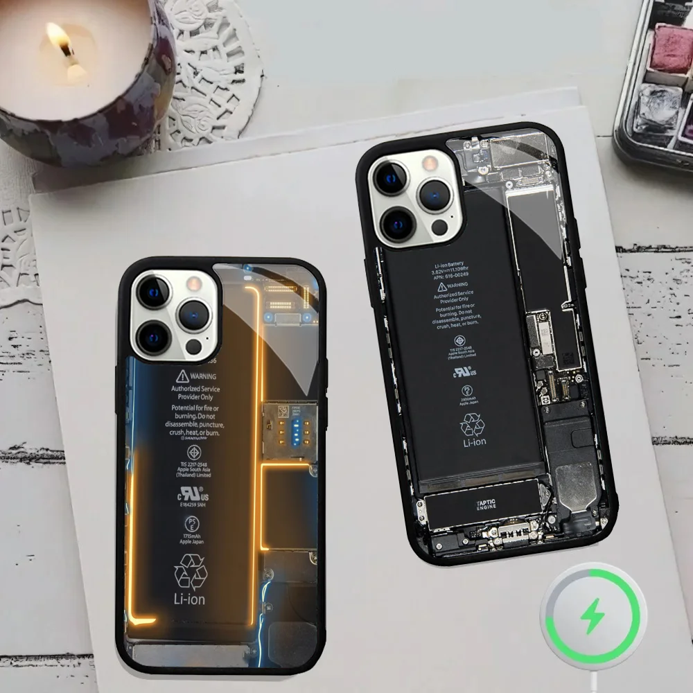 Circuit Board Pattern Phone Cases For IPhone 15 14 13 Pro Max 11 12 Mini Alex Mirror TPU Shell