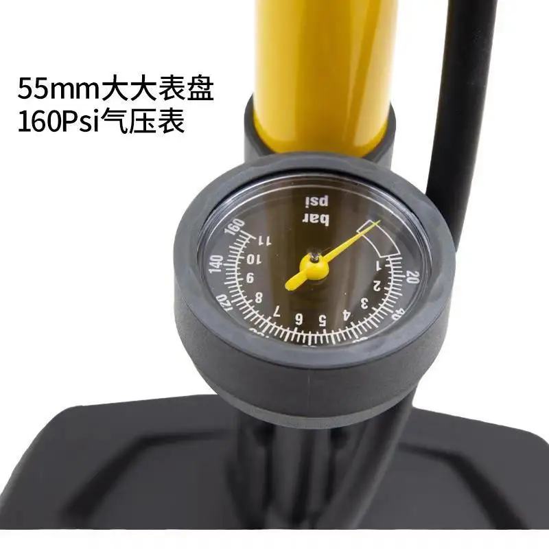Pump Floor-to-ceiling 55E beautiful mouth French nozzle with barometer hose Electric vehicle inflatable cylinder