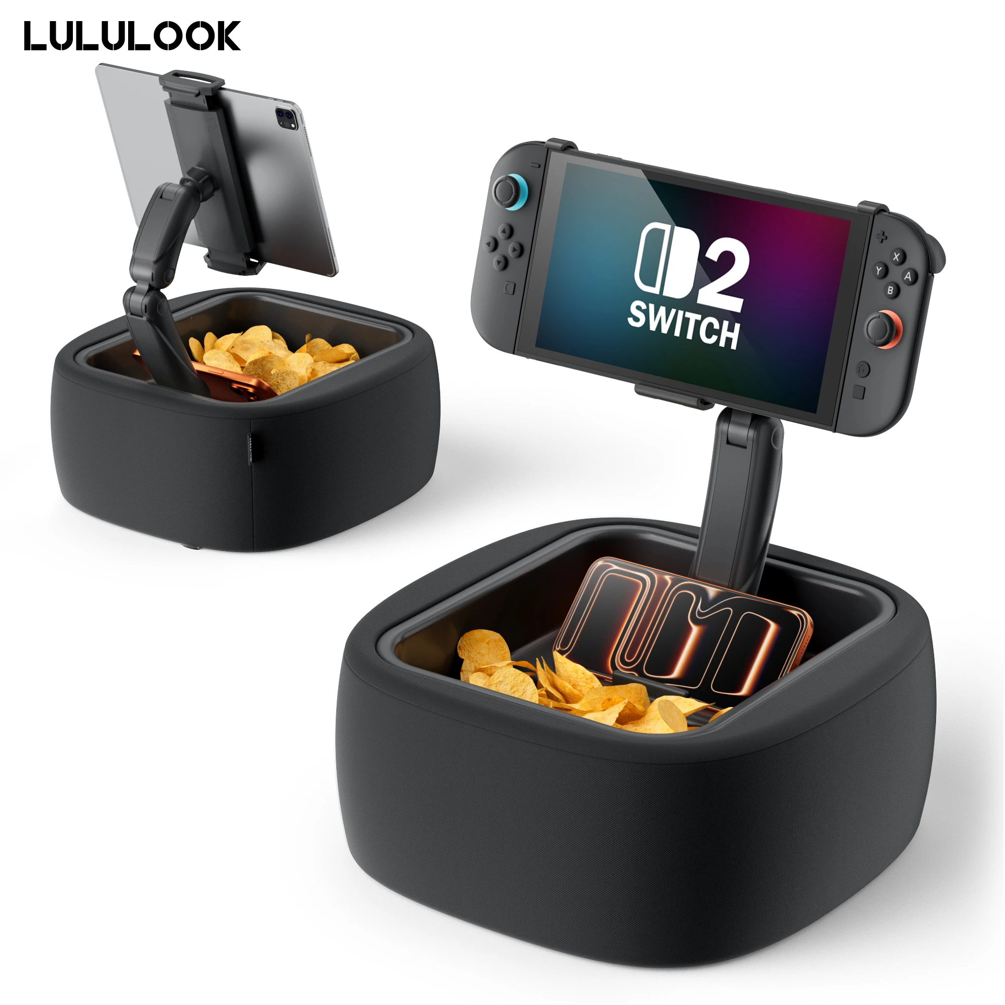

Подставка для игровой подушки LULULOOK для планшета Nintendo Switch 2 и 4,7-14,6 дюйма, подставка для подушки с нулевой гравитацией для паровой палубы (моющаяся машина)