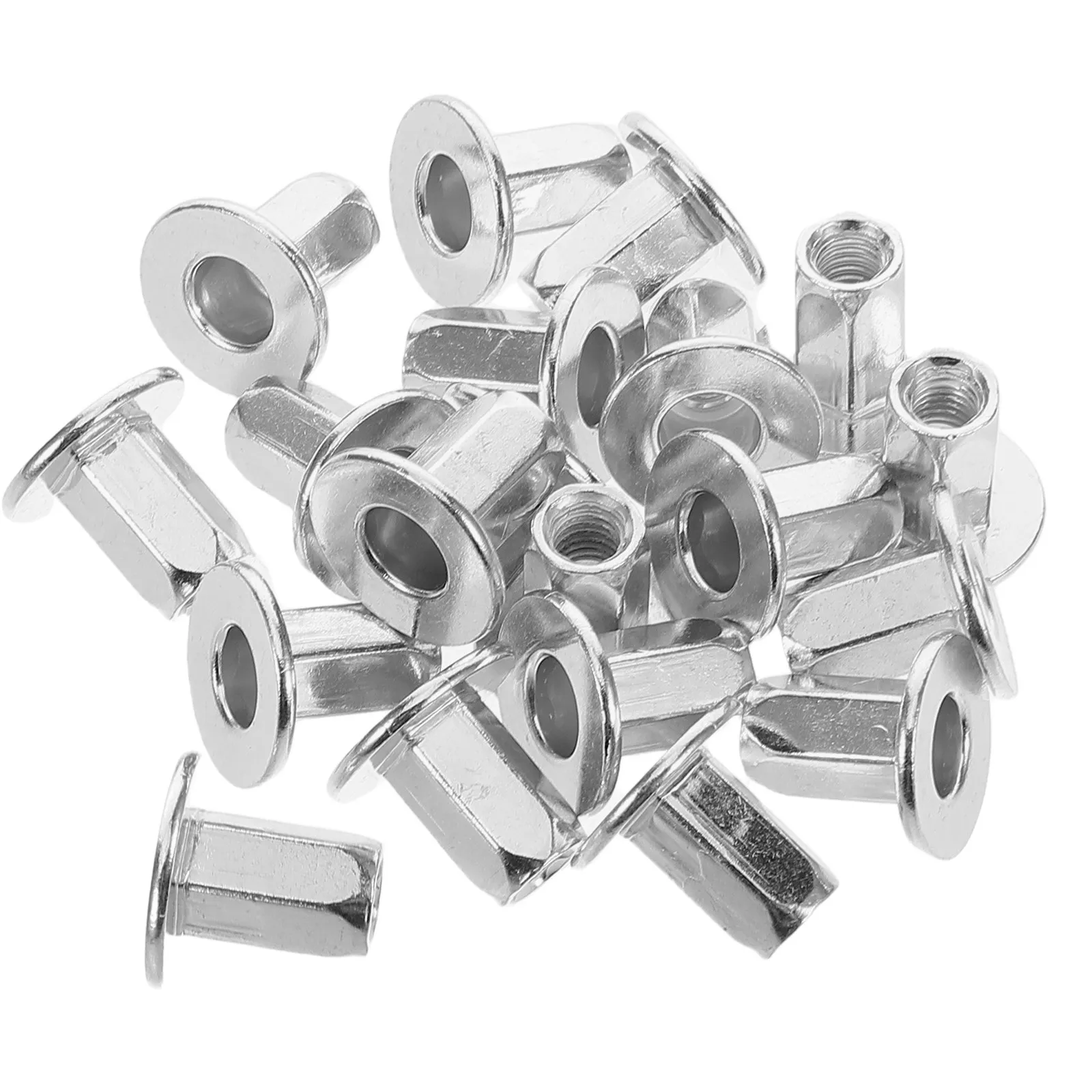 20Pcs License Plate Fastener Nuts Clips Heavy Duty Metal for Trunk Bumper Mounting Precision Fit Easy Tool Free Installation