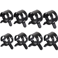 10pcs M6-32mm Spring Clips Hose Clamps Fuel Hose Line Oil Water Pipe Clamp Hoops Air Tube Fastener Accessories