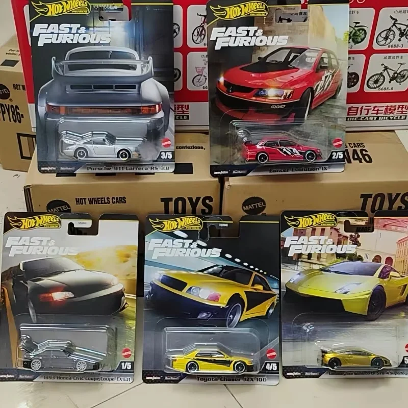 정품 핫휠 패스트 앤 퓨리어스 M 케이스 시리즈 다이캐스트 모델카 Hnw46 수집용 장난감 자동차 서프라이즈 선물 팬들을 위한 장식품