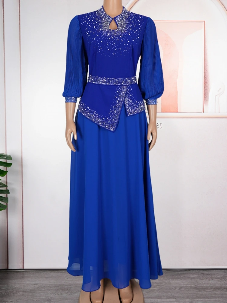 

African Dresses For Women Elegant Wedding Muslim Fashion Abayas Dashiki Robe Kaftan Long Maxi Dress Turkish Africa 2025 New
