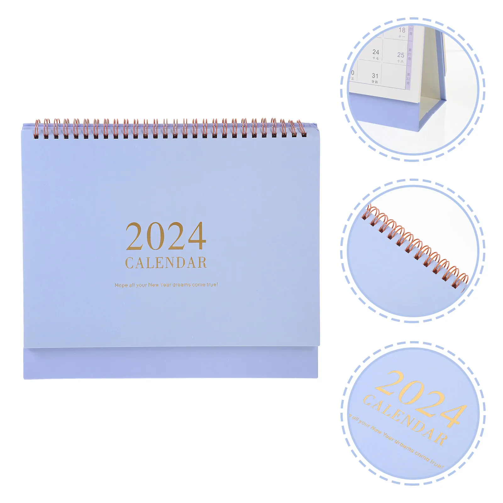 

Просторный настольный календарь на 2024 год с большой спиральной пружиной, с возможностью записей, ежемесячный органайзер для офиса, учебной комнаты, планирования ежедневного распорядка
