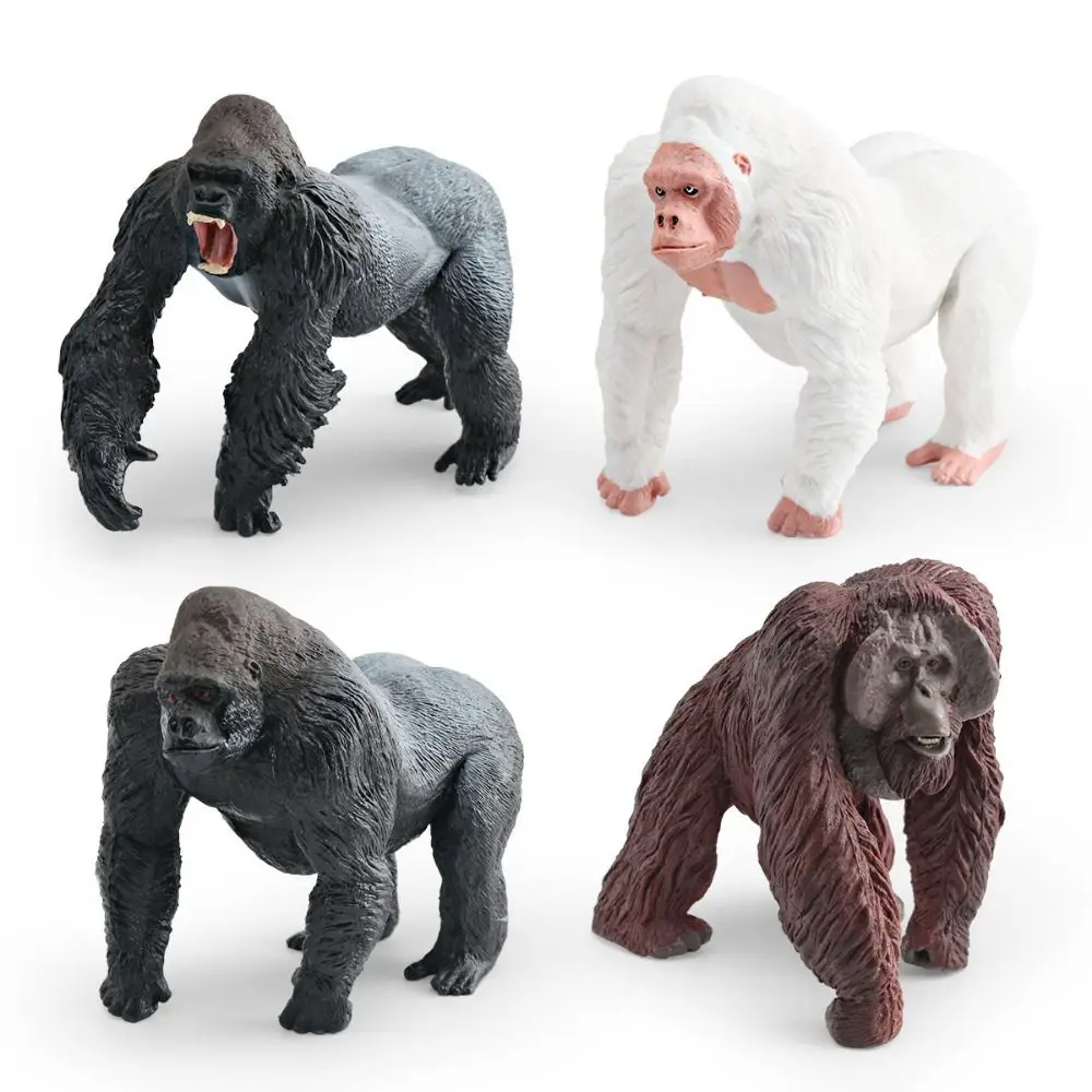 PVC 模擬固体動物モデルリアルな像シミュレーションゴリラ動物おもちゃの装飾工芸品チンパンジーアクションフィギュア