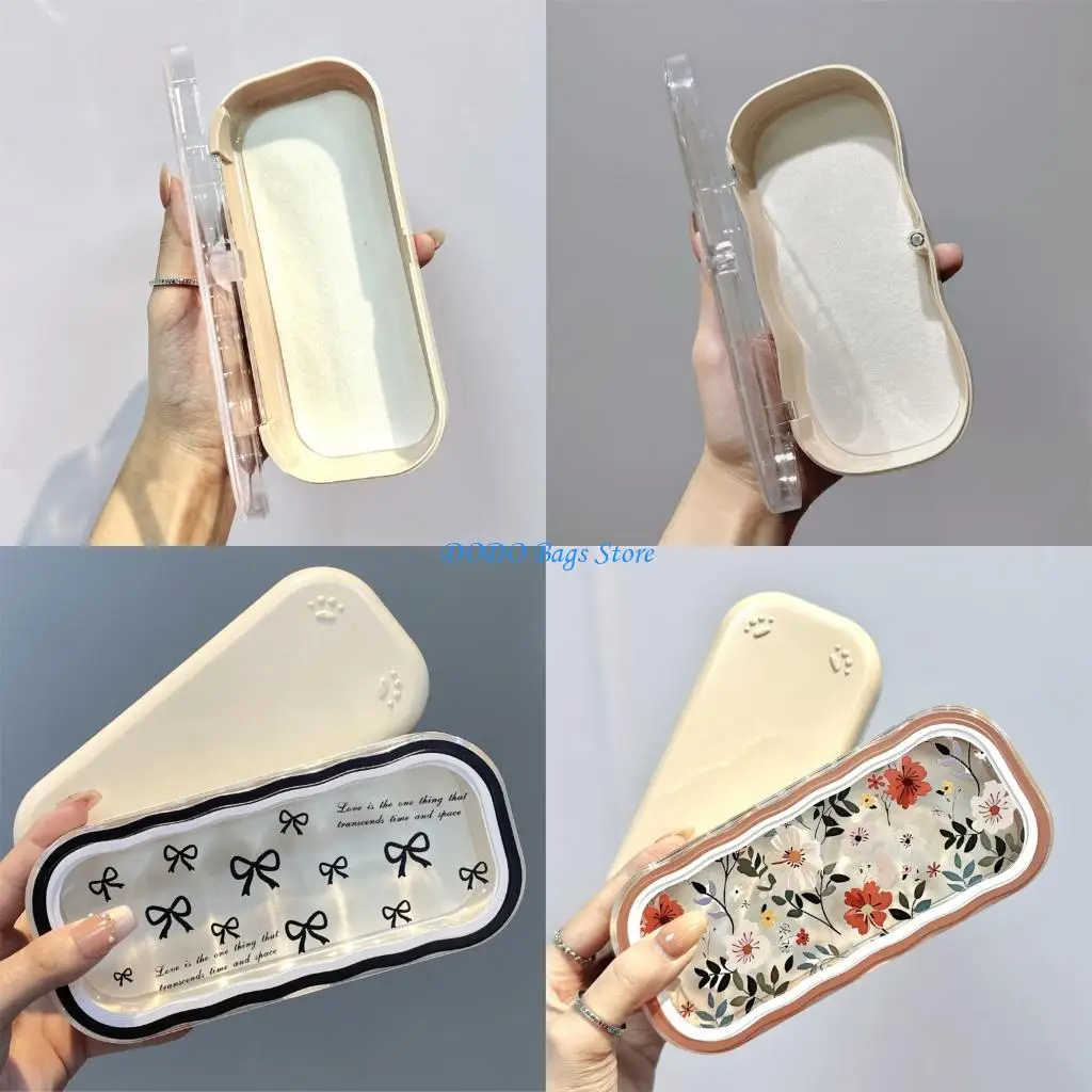 

Организаторы очков для девочек Pink Bows Защитный корпус для хранения женщин