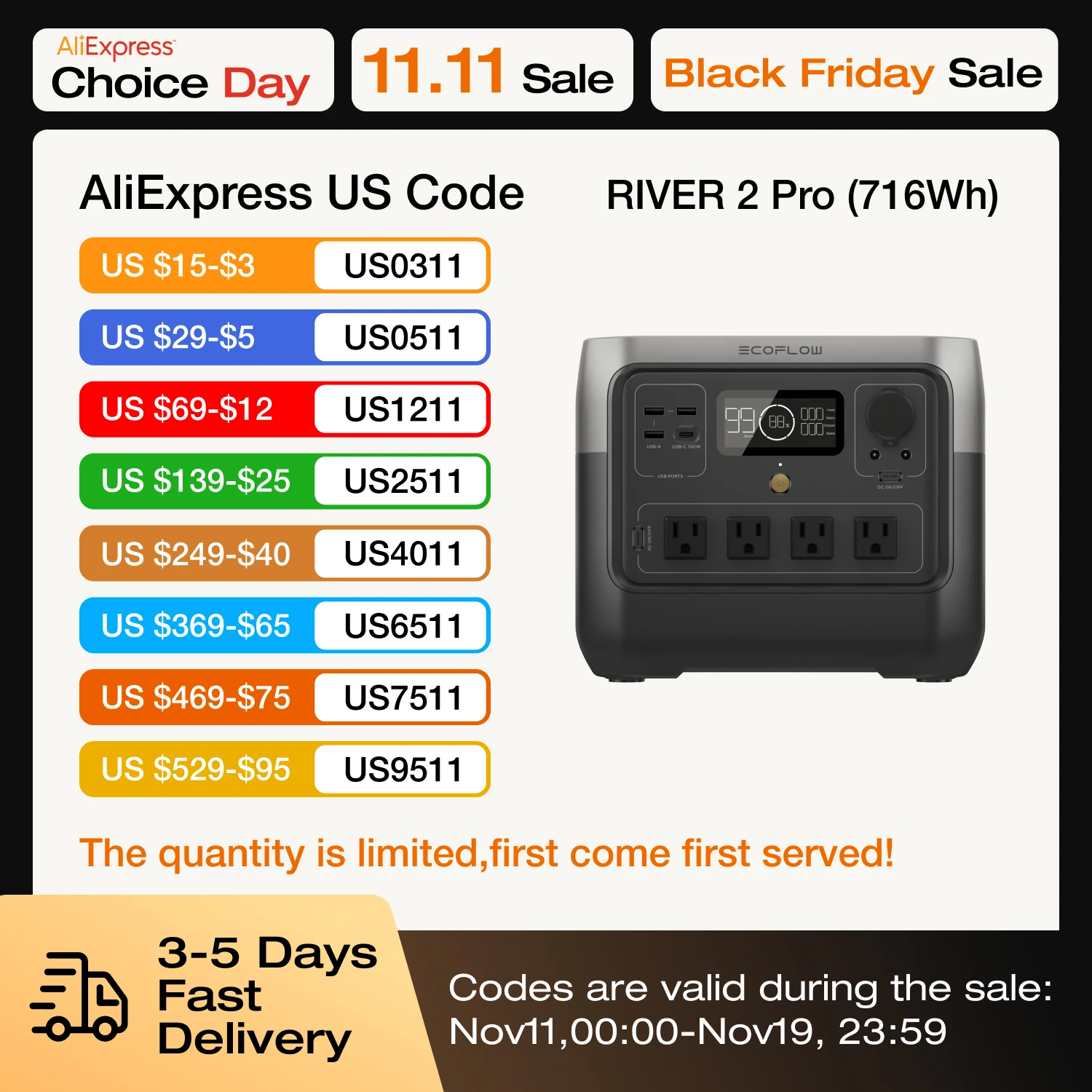 مولد طاقة شمسية Pro 2 ، بطارية LiFePO4 ، منافذ 4x W AC ، مولد طاقة شمسية 716Wh