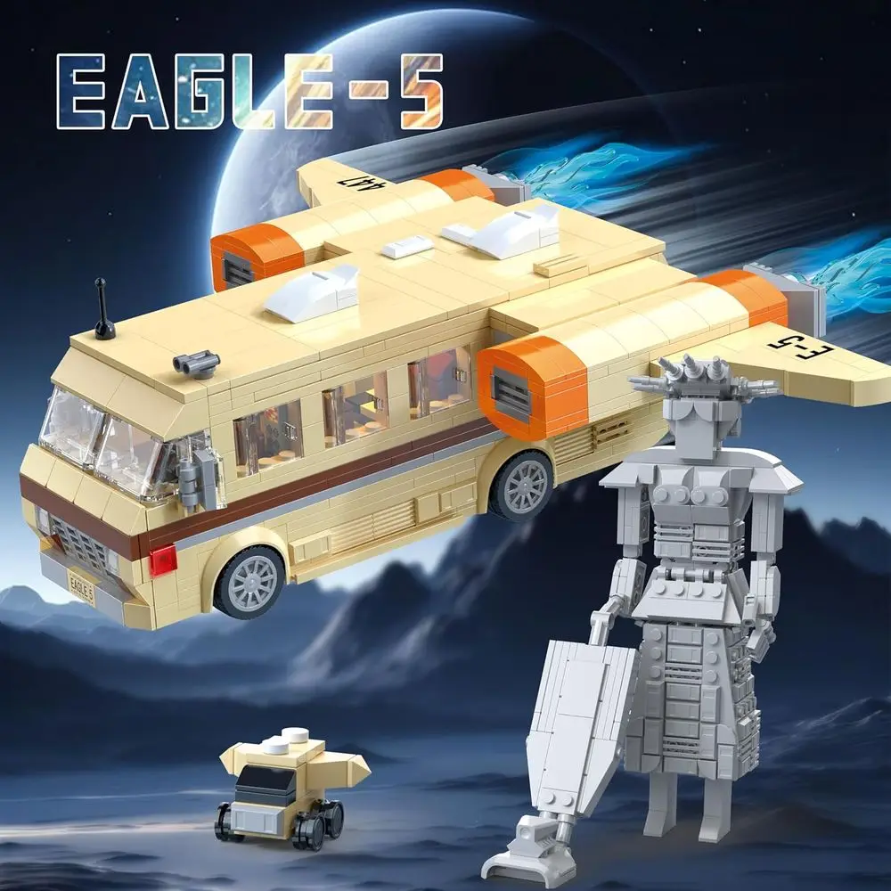 Spaceballs Eagle 5 Mega Maid Juego de construcción para todas las edades, compatible con LEGO, ideal regalo festivo (1068 piezas)