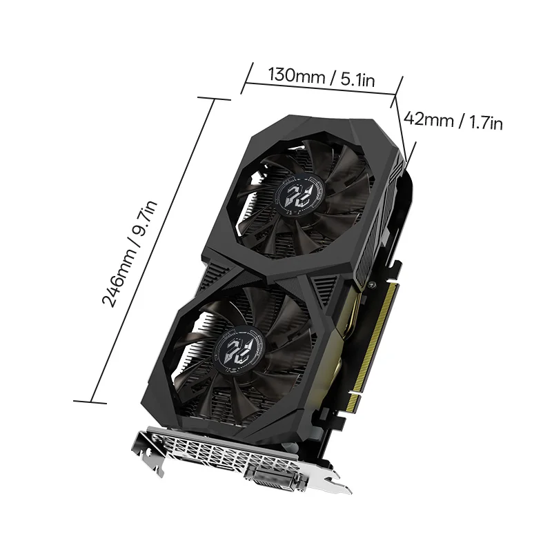 Peladn Gaming RTX 3050 8G Graphics Card GDDR6 PCI Express 4.0 Video Card Single-fan Edition view 3