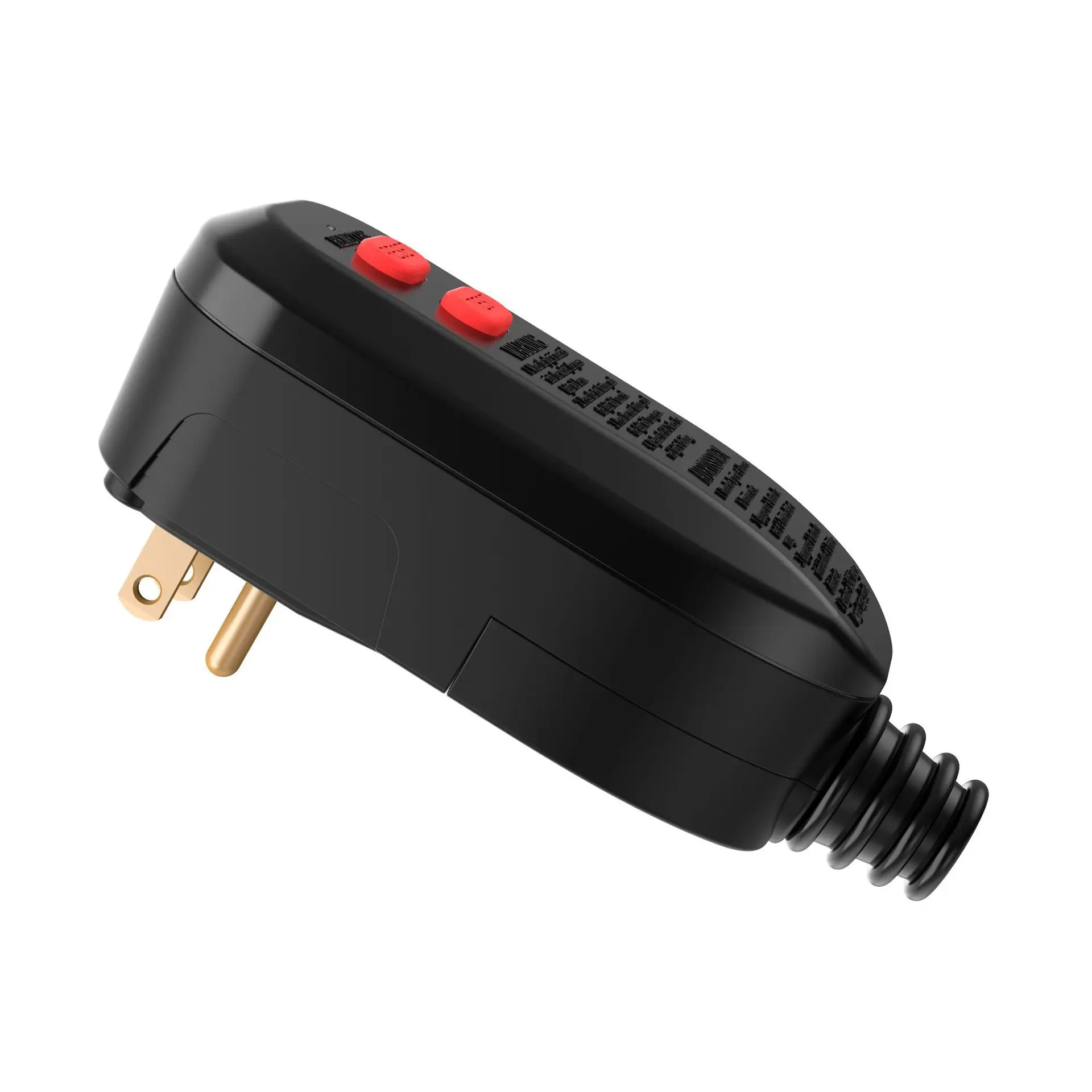 American standard leakage protection plug GFCI American standard 10A three-prong plug ETL certified American wiring plug