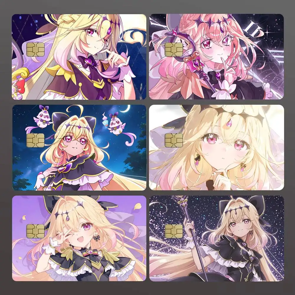 Anime Characters Moria Ruruka 4pcs 1Set Funny Shell On Off Ultra Thin No Fade Sticker Skin Cover Film For Debit Credit Card