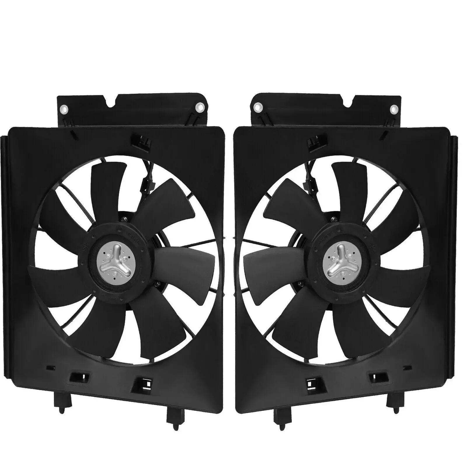 

Pair Radiator & AC Condenser Cooling Fan Assembly for Honda CR-V CRV 2002 2003 2004 2005 2006 2.4L 19015PNB003, 38615PPAA01