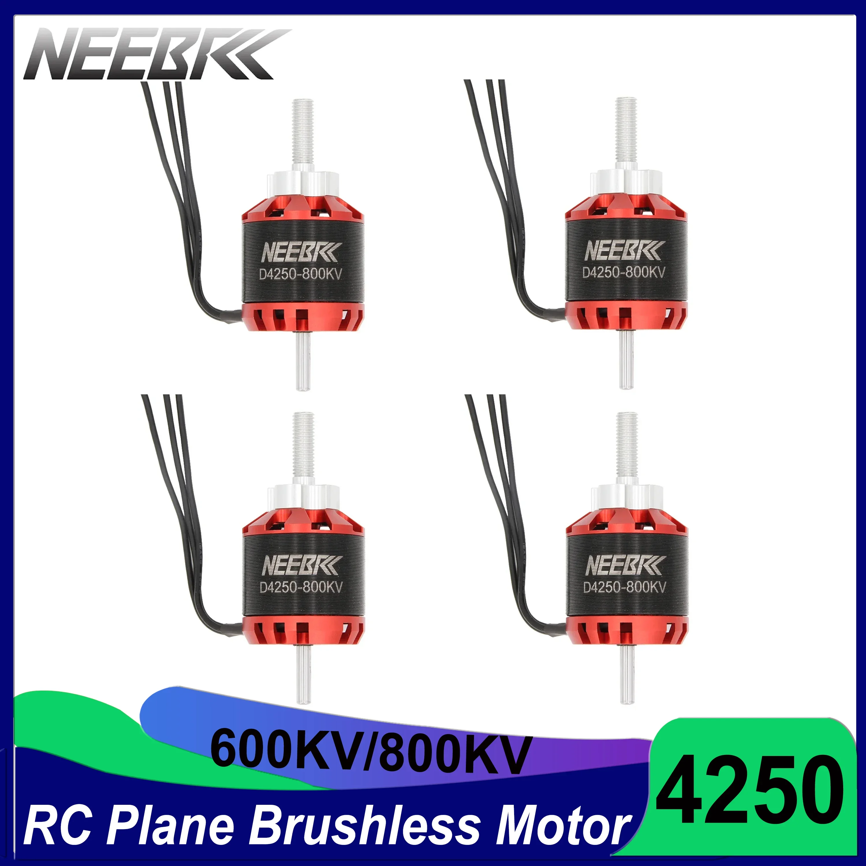 NEEBRC 4250 600KV 800KV Outrunner bezszczotkowy silnik 3-7S do zdalnie sterowany samochód FPV Drone Quadcopter dron Quadcopter stałopłat 1/2/4PCS