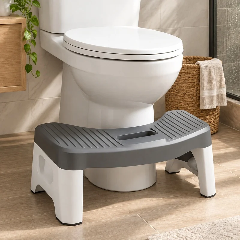 Adjustable Squat Toilet Stool for Comfortable Support, Ideal for Kids, Adults, and Pregnant Women
