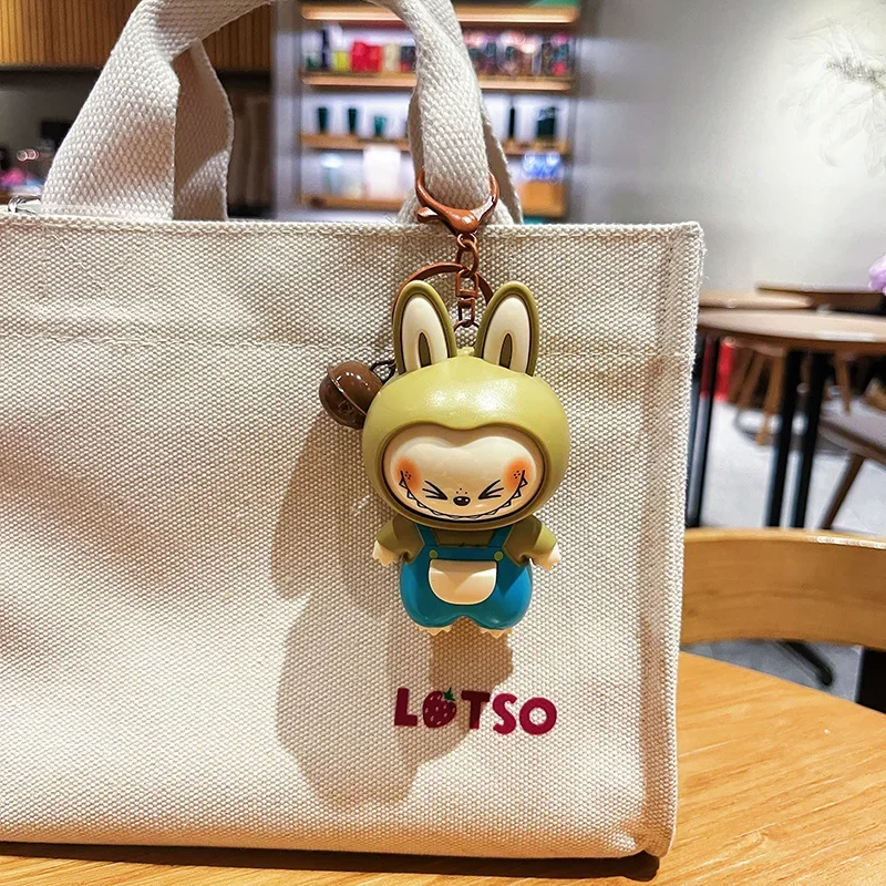 Neue Original Cartoon Animation Labubu Anhänger Schmuck Ins Kawaii Paar Rucksack Puppe Schlüsselbund Urlaub Geschenke