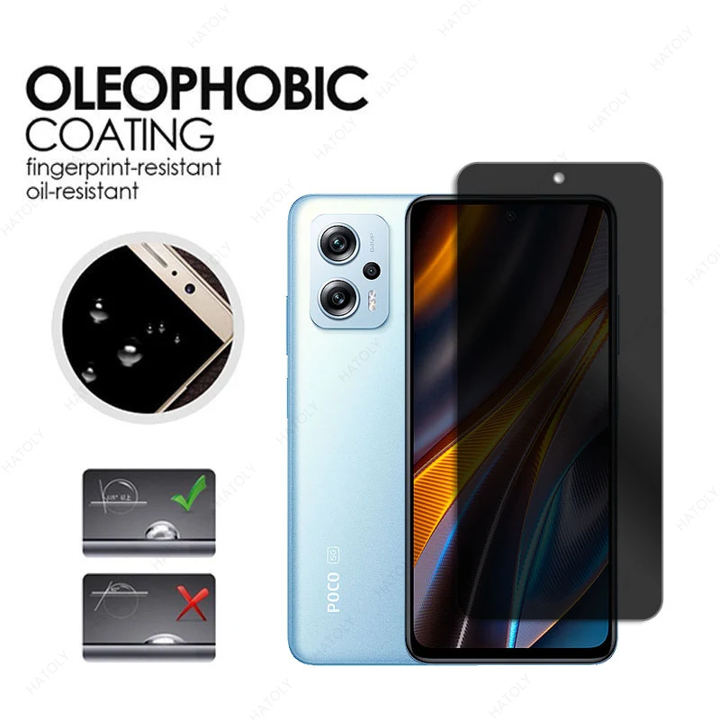 Privacy Screen Protector For Xiaomi Poco X4 GT 5G Clear Camera Lens Protector For Xiaomi Redmi Note 11T Pro Plus Anti-spy Glass