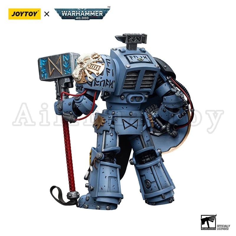 Joytoy Space Wolves Arjac Rockfist Action Figure, Anime Modelo Militar, 1:18, 40K