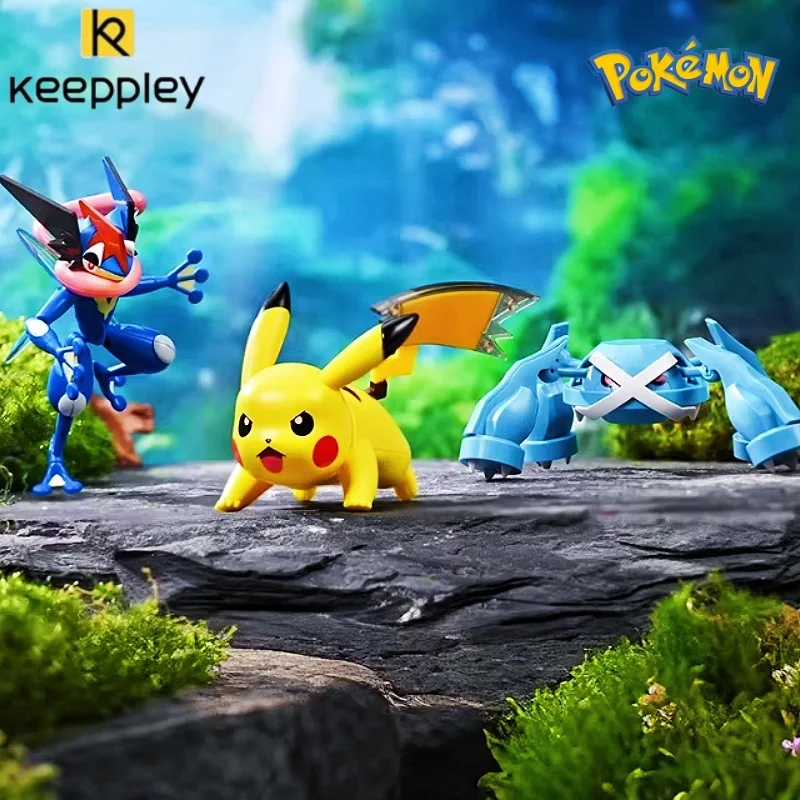 Keeppley Building Blocks Pokemon Adventure Version Pikachu Cartoon Assembly Model Charizard 3D T Anime Action Model Gifts