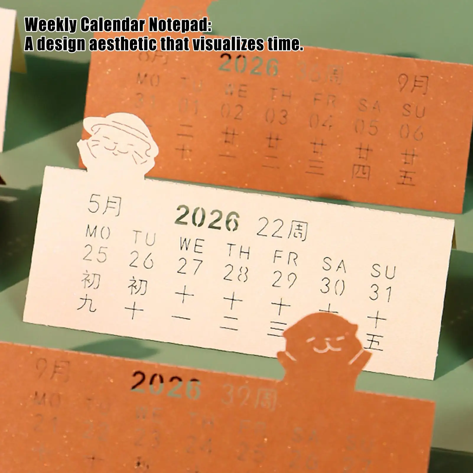 

3D-календарь 2026 милый 3D настольный календарь с животными с акриловой крышкой для домашнего офиса, школы, общежития, квартиры, спальни, детской комнаты