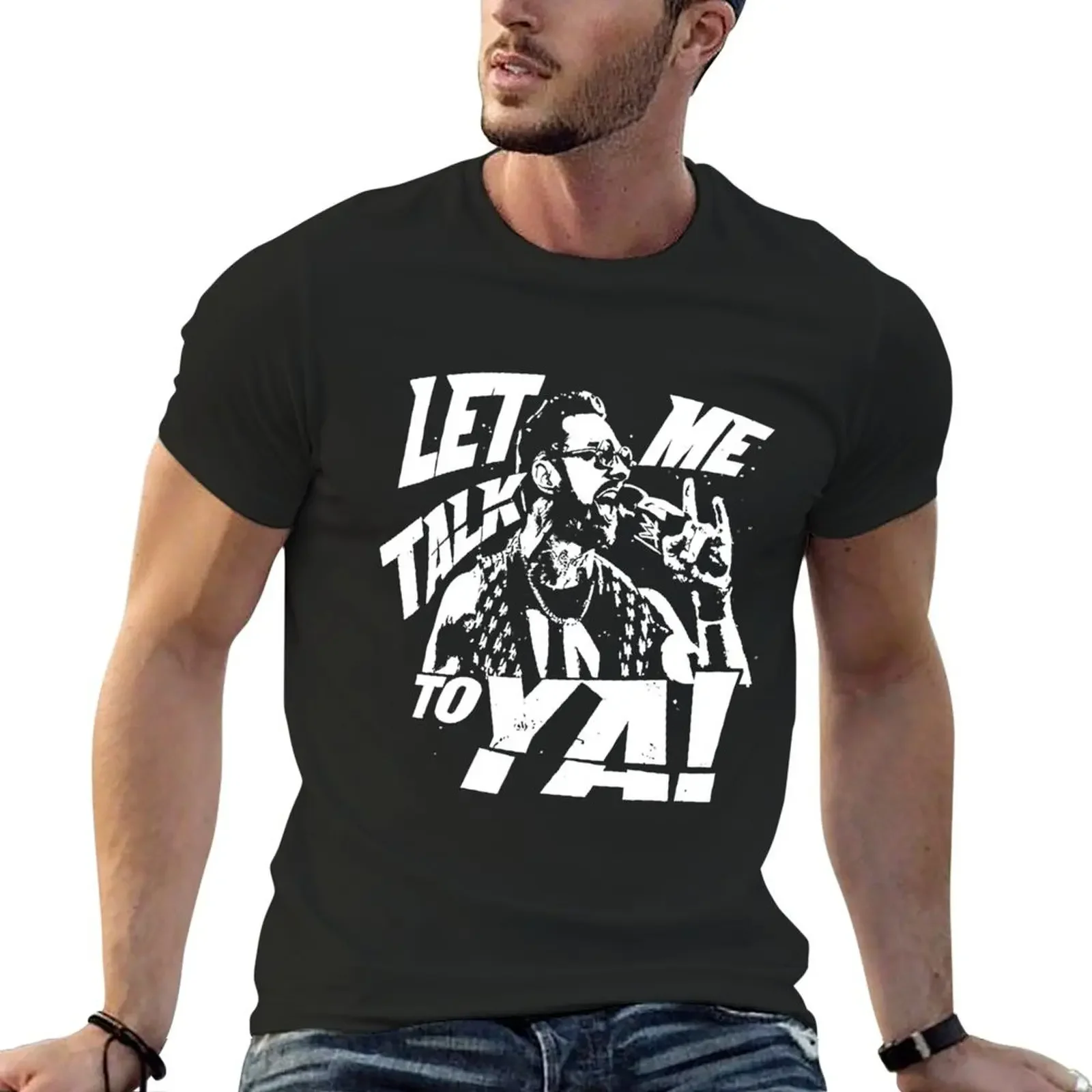 

LA Knight B&W T-shirt new edition anime clothes Men's t shirts