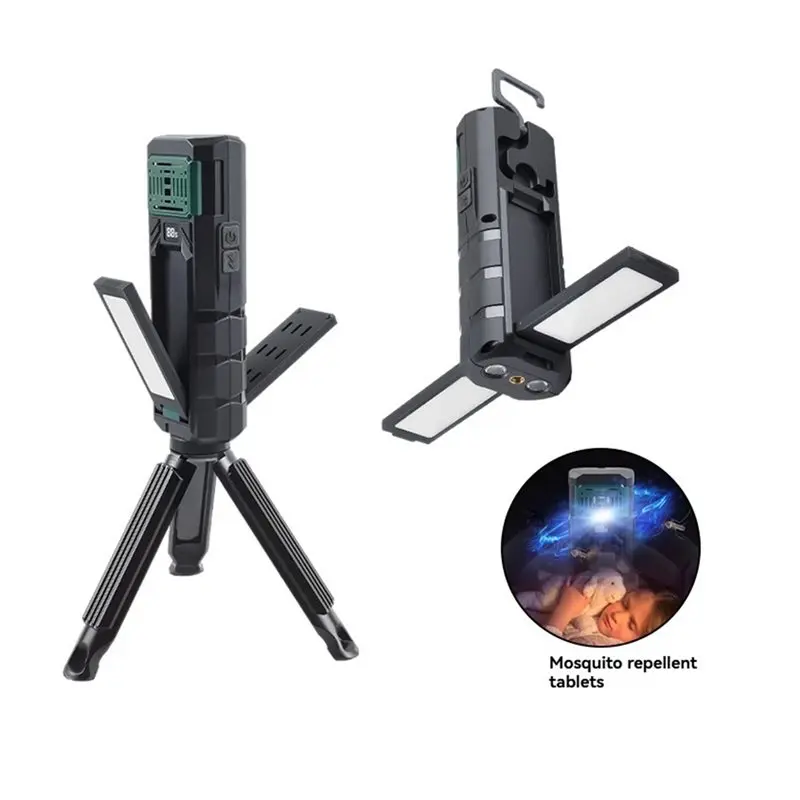 ABDJ-LED للطي التخييم ضوء المحمولة خيمة ضوء متعدد الوظائف ضوء العمل شاشة ديجيتال للمنزل غرفة نوم غرفة المعيشة #3