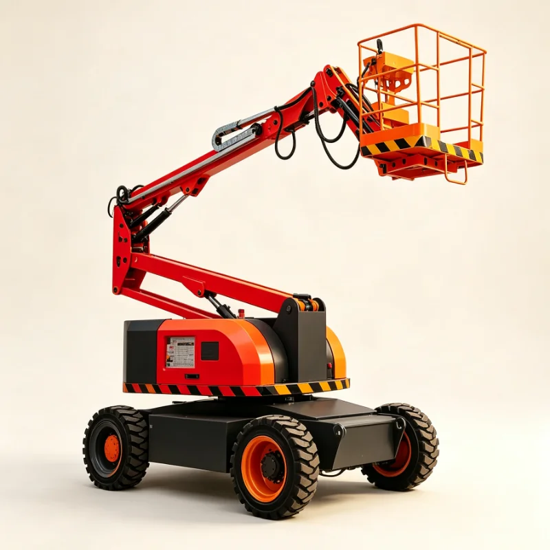Customized Heavy Duty Lift Platform 200kg Load Capacity Hydraulic Knuckle Boom For Industrial Maintenance Work