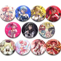 Puella Magi Madoka Magica Brooch Kaname Madoka Akemi Homura Miki Sayaka Tomoe Mami Sakura Kyōko/Sakura Kyouko Badge Cartoon Pins