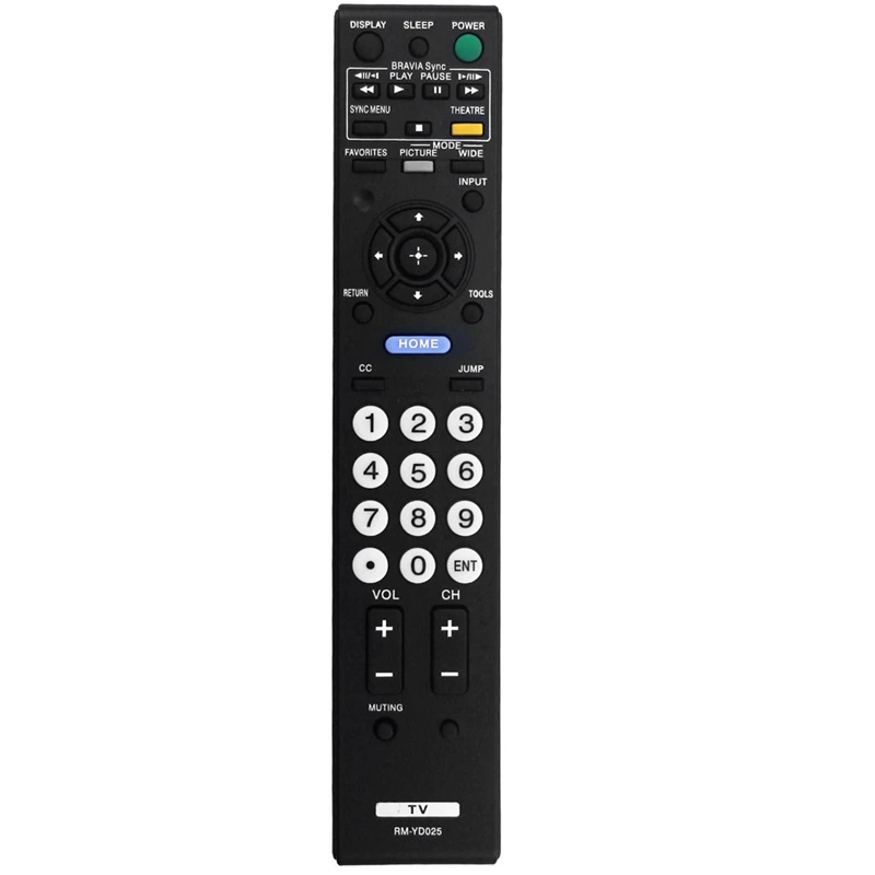 Replace RM-YD025 Remote Control For Sony Bravia TV KDL 32L4000 37L4000 KDL-19M4000 KDL-19M4000/B KDL-22L4000 Durable Easy To Use