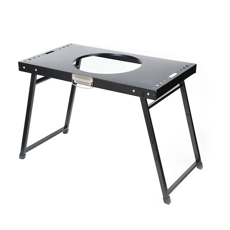 Portable Outdoor Charcoal Stove Folding Encircled Table Stainless Steel Home Courtyard Tea Cooking Cross-Border Wholesale
