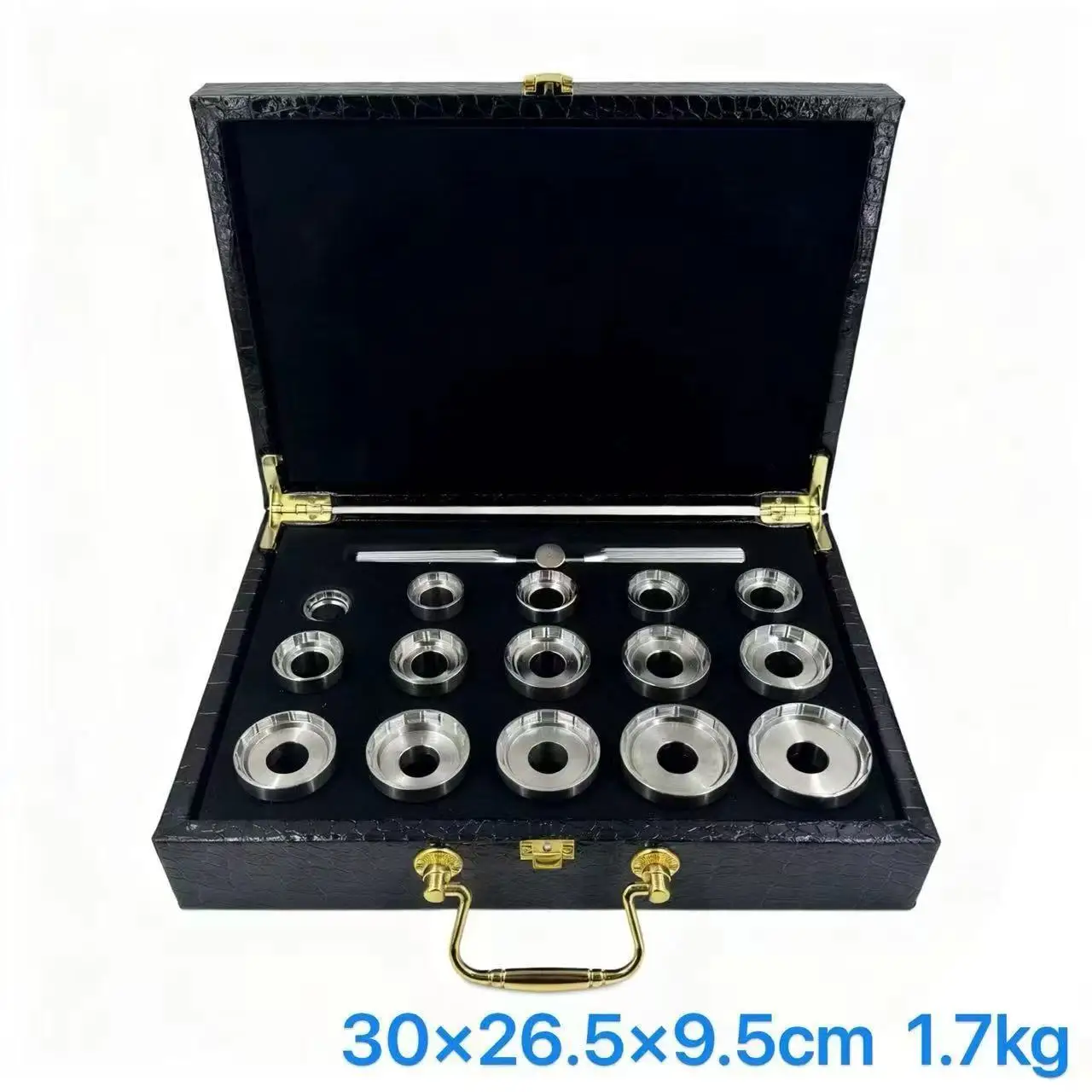 New Professional Watch Repair Tool Set Stainless Steel 15Pcs Watch Case Opener Die Kit for Luxury Watches Back Remover with Box
