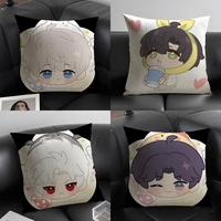 Game L-Love And Deepspace Cushion Cover Natural Linen Organic Fabric Double-Sided Printing Sofa Home Decor Gift Pillow Case