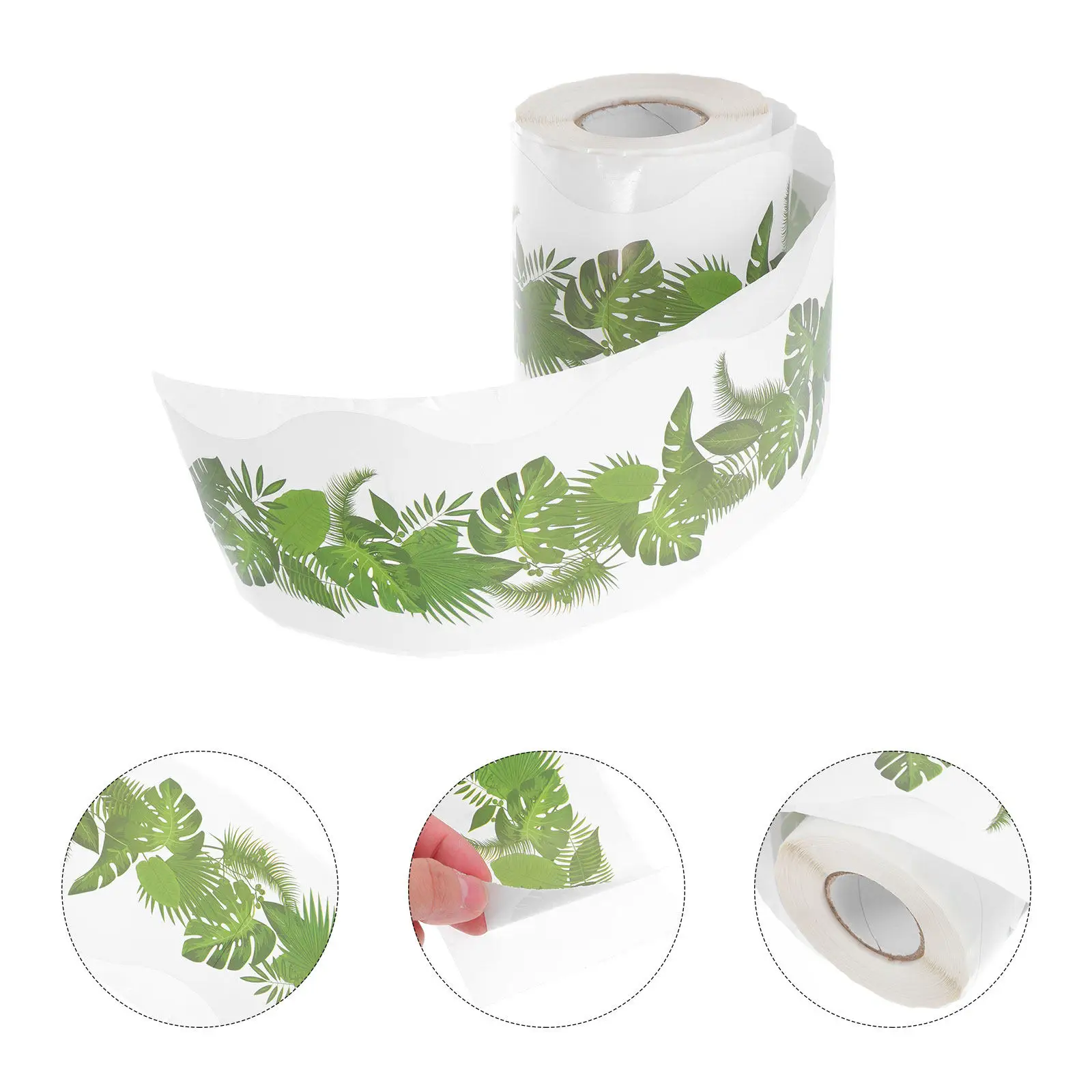 1-roll-tree-leaf-pattern-bulletin-board-border-sticker-self-adhesive-waterproof-decorative-classroom-blackboard-wall-trim