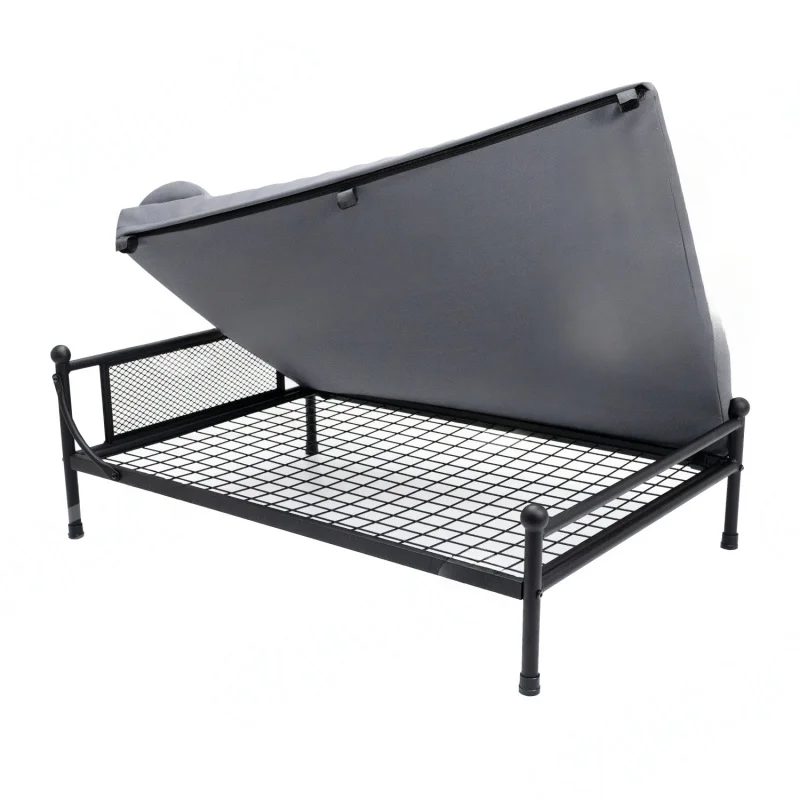 Customized pet camping bed with cushion, removable and washable egg roll foam pad for autumn and winter, dog bed cushion