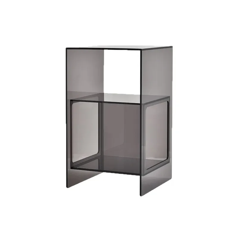 Transparent bedside cabinet installation-free simple post-modern small cabinet light luxury Nordic locker master bedroom