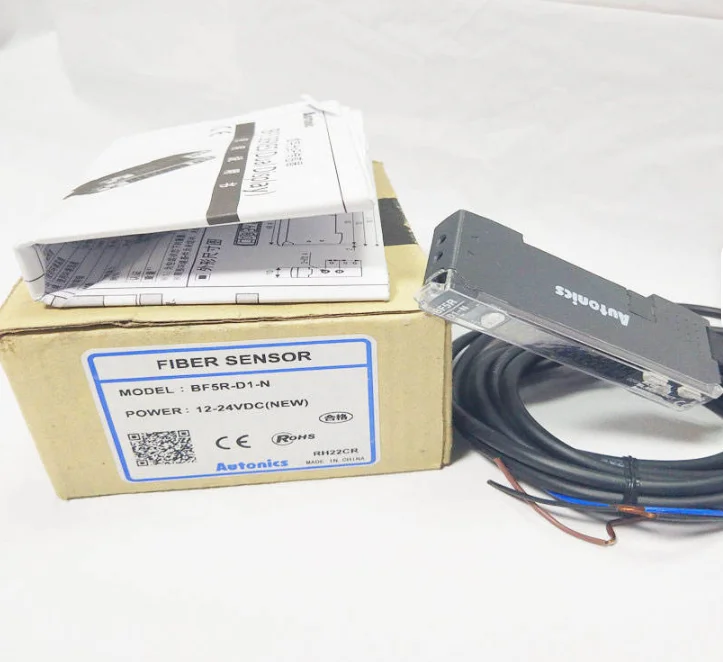 BF5R-D1-N Amplifier, Fiber Optic, Dual Display SV/PV, Auto Tune, Timer, NPN output, 12-24VDC (fiber rqd)