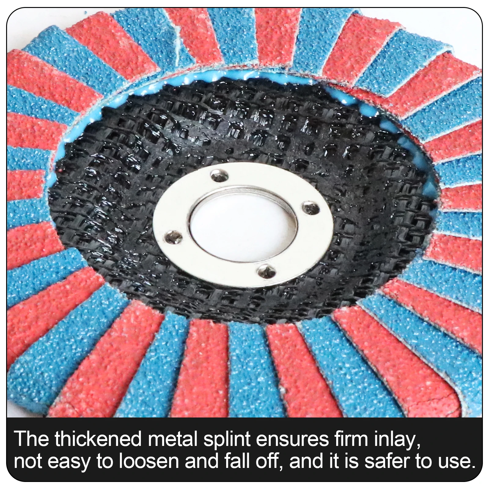 Zirconia Abrasive Flap Disc Double-side Grinding Wheel for Metal Slot Polishing Iron Gap Rust Removal