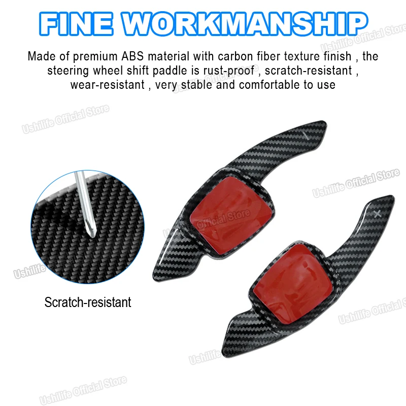 2Pcs Car Steering Wheel DSG Paddle Shifter Extension Fit For Volkswagen VW Golf 8 GTI MK8 CC Polo Touran Touareg Phldeon Sharan