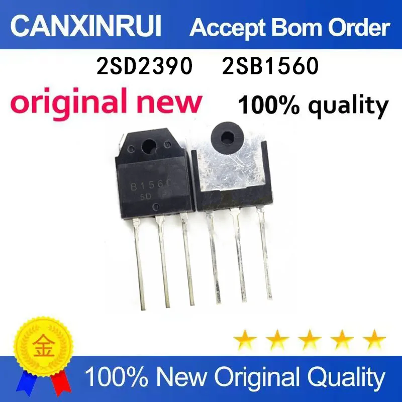 (5 piezas) nuevo y original 2SD2390 D2390 2SB1560 B1560 TO-3P 10A150V chip IC