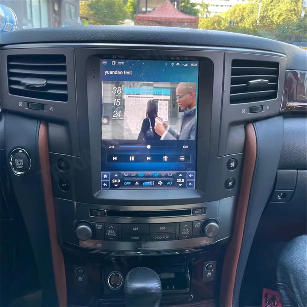 

10,5-дюймовый автомобильный стерео радио Android 10.0 для Lexus LX570 2007-2015 Мультимедийный плеер Carplay GPS-навигация Авто аудиоприемник