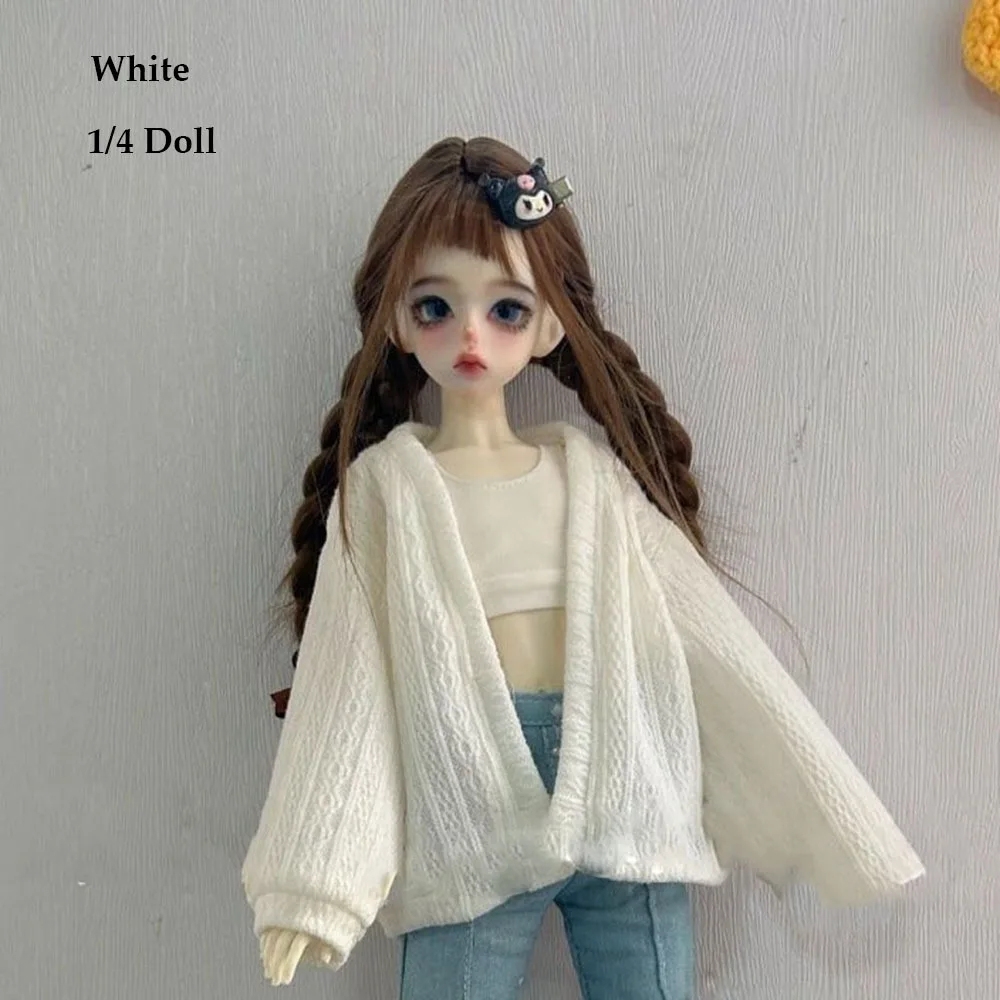 カジュアルウェアニットカーディガンエレガントミニトップスコートかわいいセーター 1/4 1/6 BJD 30/45 センチメートル人形 DIY 服アクセサリー