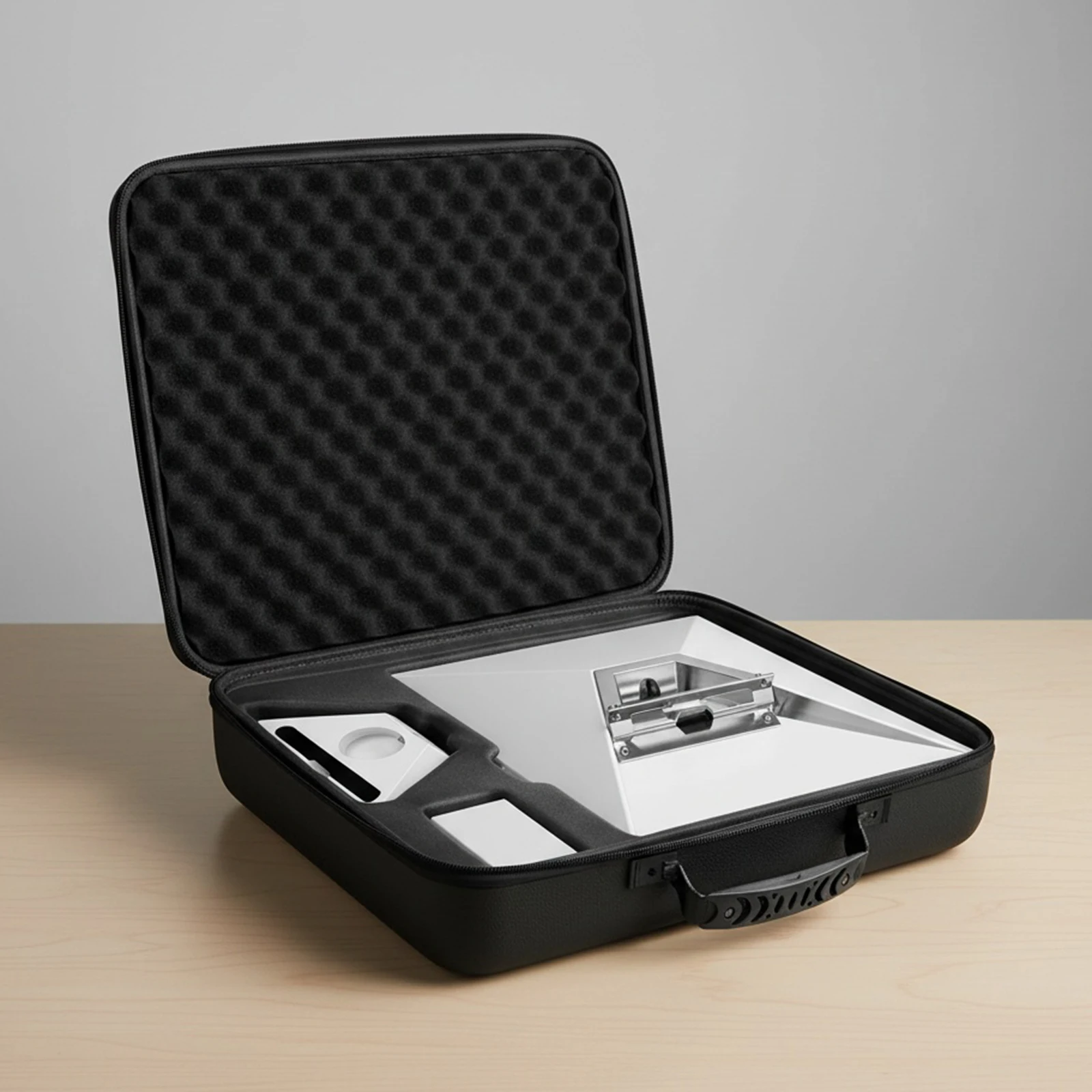 

Waterproof Storage Case with Handle Protective Storage Bag Multiple Compartments Compatible for Starlink Mini