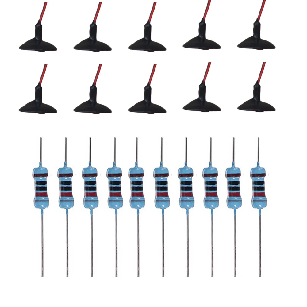 10 x OO/HO Miniature street lamp For Ho Train Model Building Ornament Lampshade For Oil Lamp Dining Miniature Lights