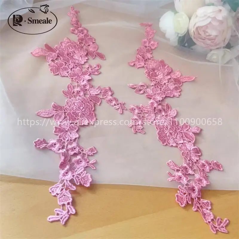 10 Stück = 5 Paare. Wasserlösliche Spitzenstickerei für Hochzeitskleider, Applikation, handgemachtes DIY-Spitzenkleidungszubehör zum Nähen. – Detail 3